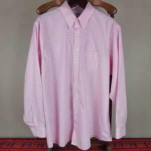 Brooks Brothers Light Pink Checkered Dress Shirt